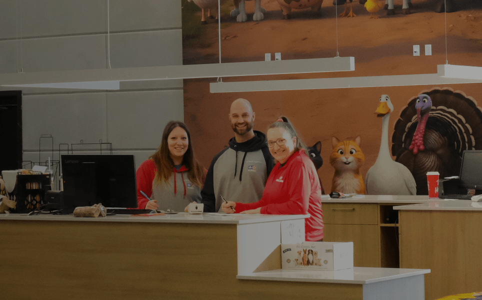 Groupe d'Employés d'un magasin animalier 