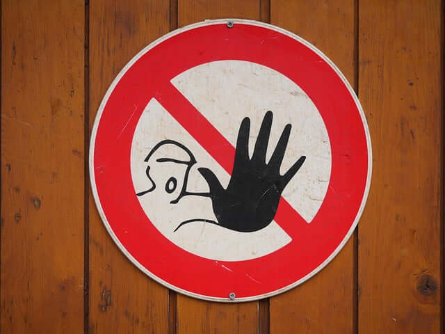 enseigne "ne pas"